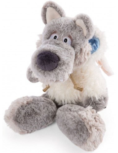 PELUCHE LOBO ULVY CON PIEL DE CORDERO...