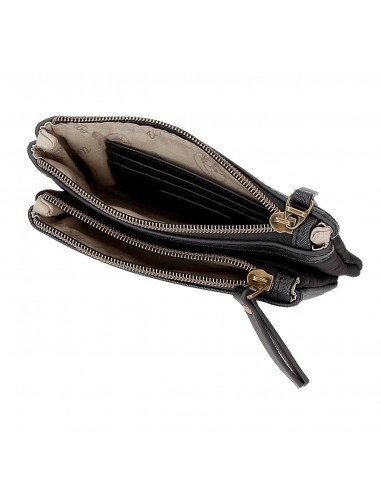 MONEDERO DOBLE  EL POTRO LANA NEGRO