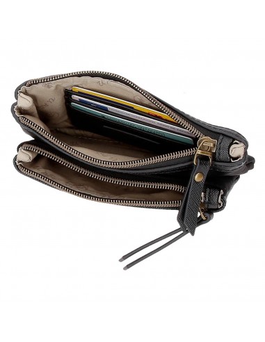 MONEDERO DOBLE  EL POTRO LANA NEGRO