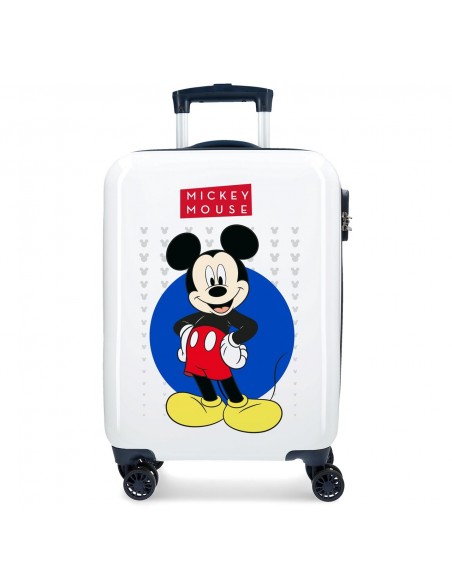 MALETA DE CABINA RÍGIDA MICKEY ENJOY THE DAY BLUE