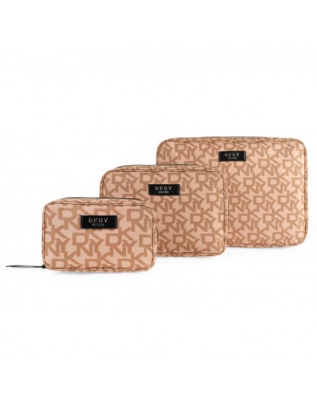 PACK 3 BOLSAS ORGANIZADORAS DKNY-922 BEIGE