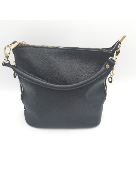 BOLSO CUBO DE PIEL DOBLE ASA PEQ.