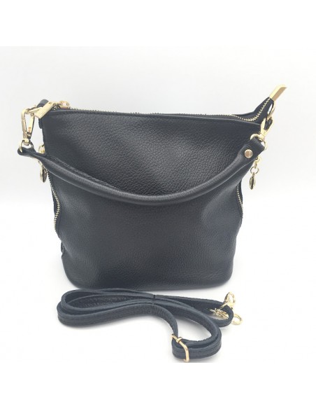 BOLSO CUBO DE PIEL DOBLE ASA PEQ.