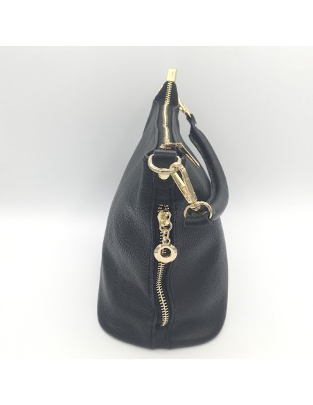 BOLSO CUBO DE PIEL DOBLE ASA PEQ.