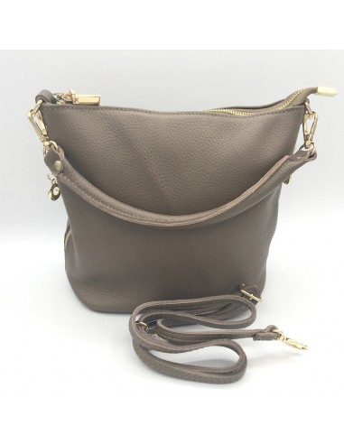 BOLSO CUBO DE PIEL DOBLE ASA PEQ.