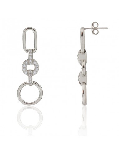 PENDIENTES PLATA DE LEY LARGOS ESLABONES