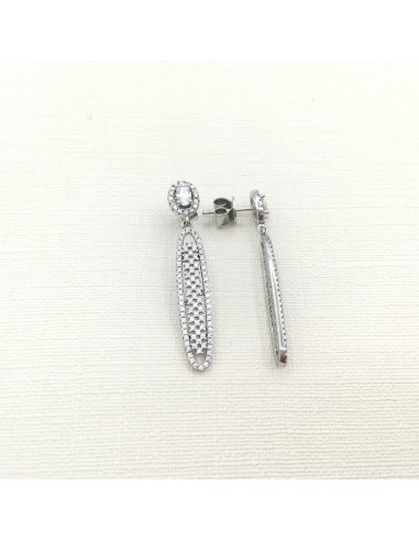 PENDIENTES PLATA DE LEY ZIRCONITAS...