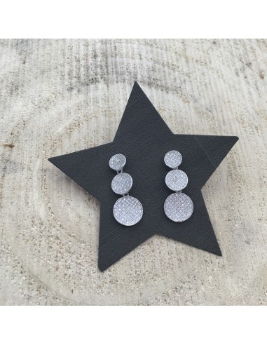 PENDIENTE PLATA DE LEY CIRCULOS LARGOS