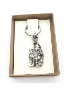 LLAVERO METAL PESCADOR 2