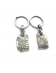LLAVERO DOBLE METAL PAREJA...