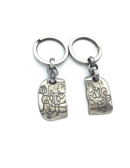 LLAVERO DOBLE METAL PAREJA SOFA