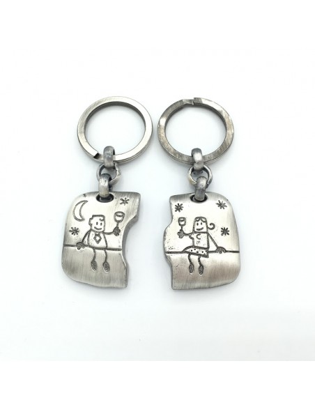 LLAVERO DOBLE PAREJA BRINDIS