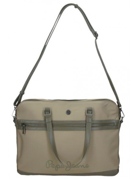 MALETÍN PORTA ORDENADOR PEPE JEANS CORIN VERDE