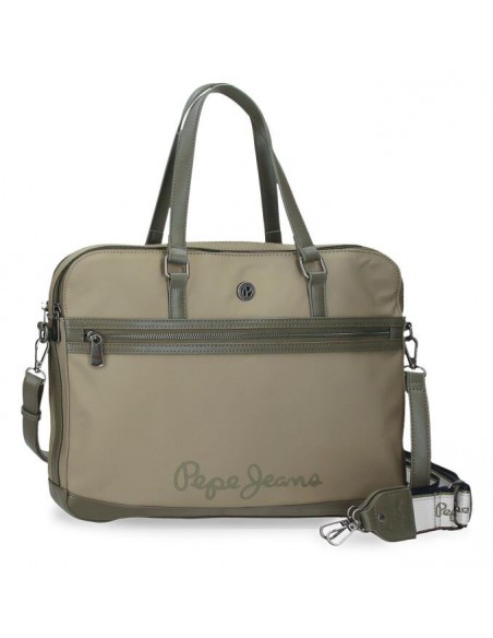 MALETÍN PORTA ORDENADOR PEPE JEANS CORIN VERDE