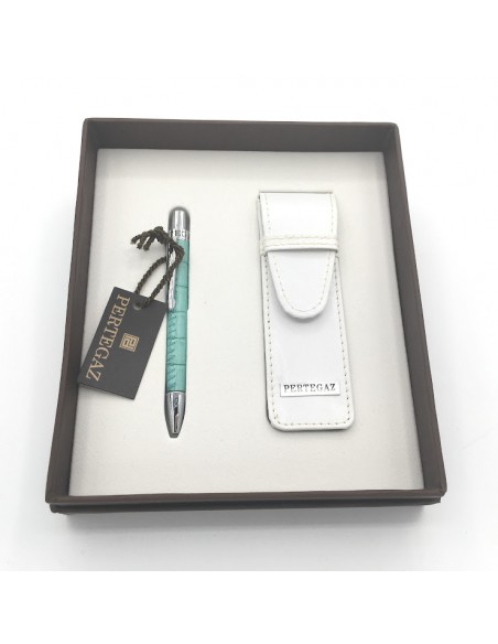 BOLIGRAFO PERTEGAZ CON ESTUCHE BLANCO