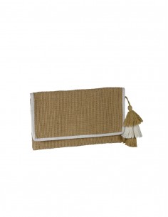 CARTERA POMPONES TOSTADA...