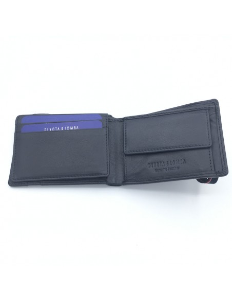 CARTERA AMERICANA CON MONEDERO CIERRE GOMA DEVOTA Y LOMBA