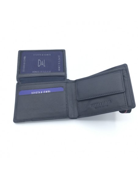 CARTERA AMERICANA CON MONEDERO CIERRE GOMA DEVOTA Y LOMBA