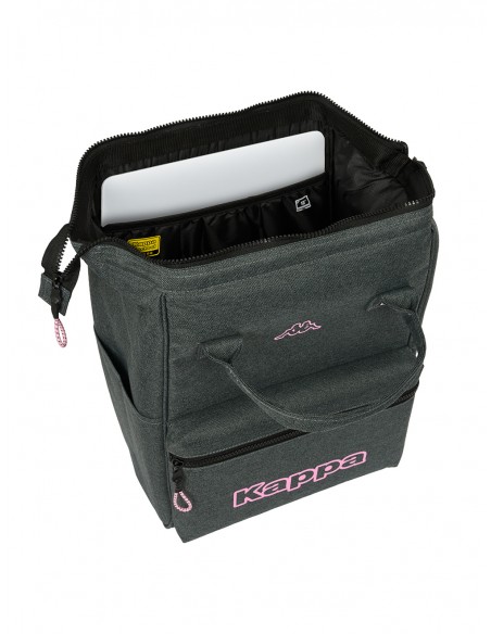 MOCHILA CON ASAS PARA PORTATIL 13" KAPPA "SILVER PINK"