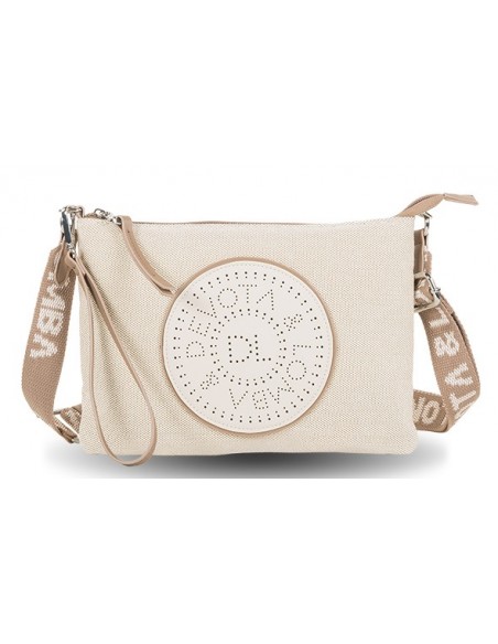 BOLSO DE MANO BANDOLERA DEVOTA Y LOMBA CUTTED TAUPE
