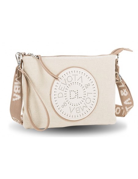 BOLSO DE MANO BANDOLERA DEVOTA Y LOMBA CUTTED TAUPE