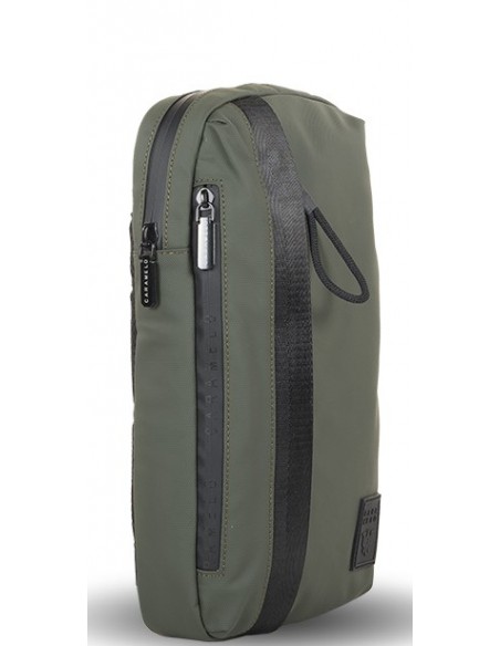 BANDOLERA CARAMELO MOCHILA NYLON KAKI