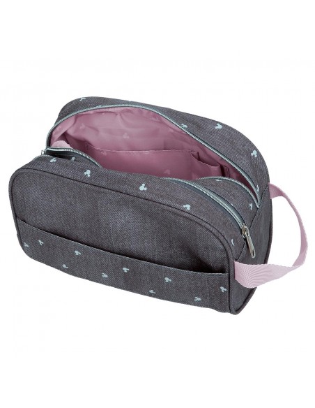 NECESER MICKEY STUDS DOBLE COMPARTIMENTO