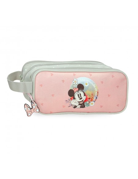 ESTUCHE MINNIE WILD NATURE TRIPLE COMPARTIMENTO