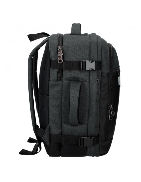 MOCHILA DE VIAJE CON PORTAORDENADOR PEPE JEANS JARVIS NEGRO