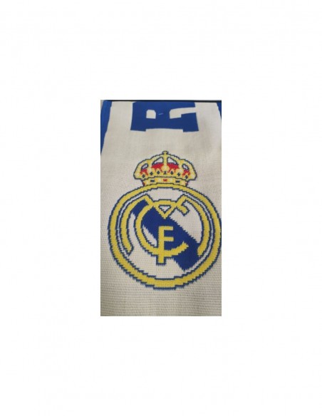 BUFANDA TELAR REAL MADRID AZUL Y BLANCA FAN CLUB