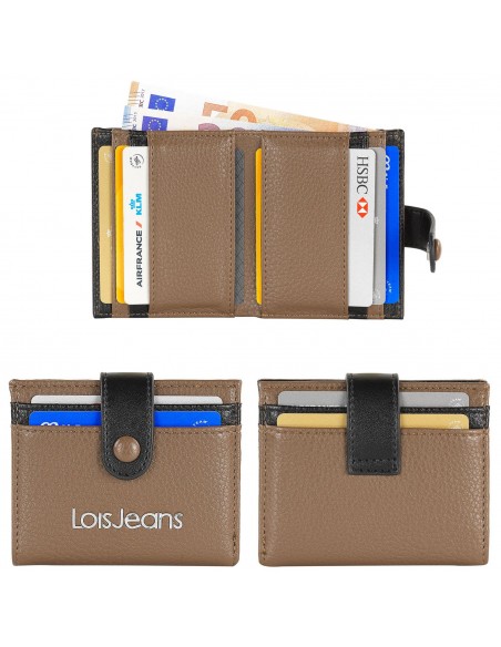 TARJETERO BILLETERO LOIS NEACOLA PIEL SINTETICA