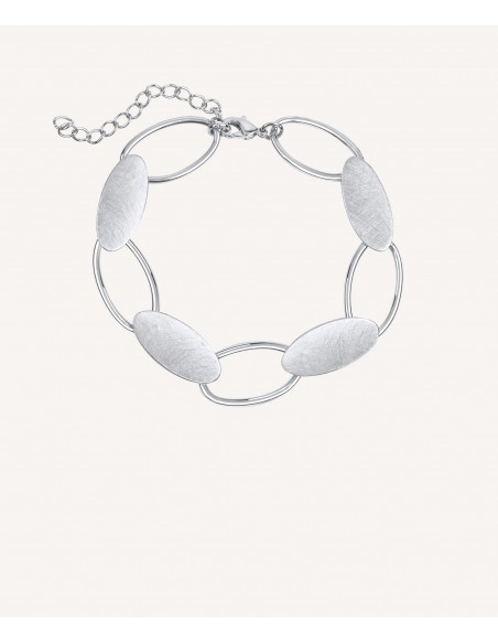 PULSERA ESLABONES RAYADOS OVALADOS VIDAL & VIDAL