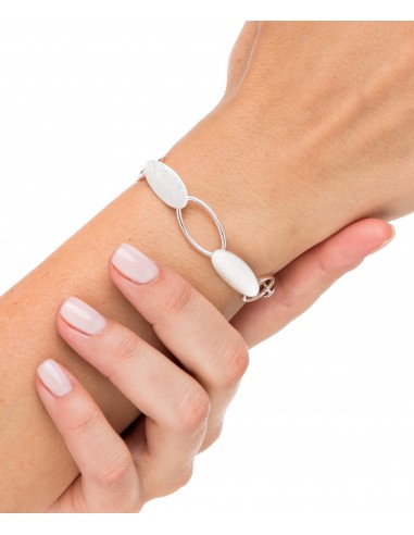 PULSERA ESLABONES RAYADOS OVALADOS...