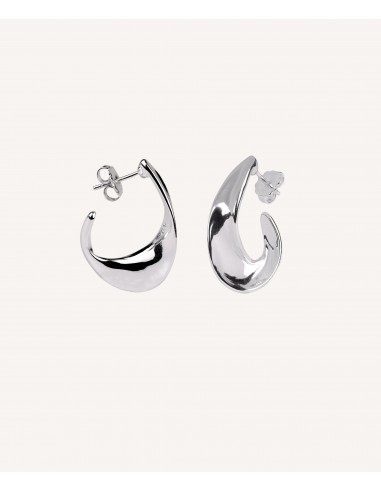 PENDIENTES ARO IRREGULAR CHAPADO EN...