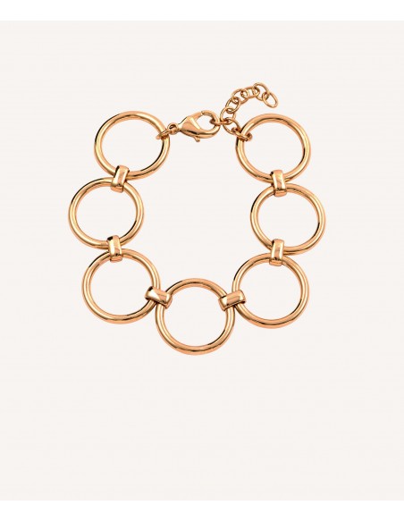 PULSERA CIRCULOS VIDAL & VIDAL CHAPADO ORO