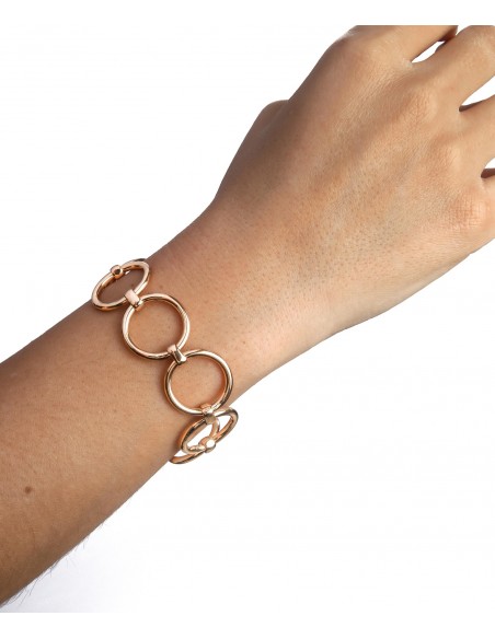 PULSERA CIRCULOS VIDAL & VIDAL CHAPADO ORO