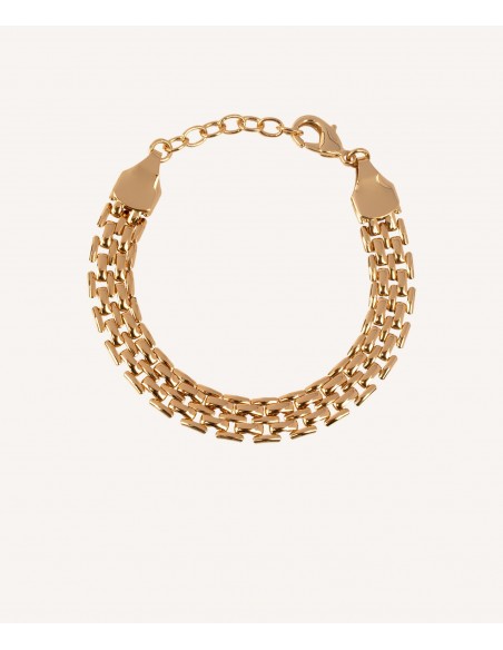 PULSERA CADENA PANTHER CHAPADO ORO 18 KT VIDAL & VIDAL