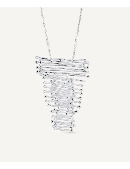 COLLAR REDOSA CHAPADO PLATA TIRAS VIDAL & VIDAL