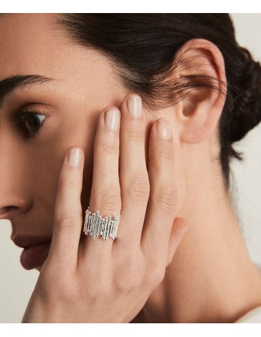 ANILLO DE TIRAS REDOSA CHAPADO PLATA...