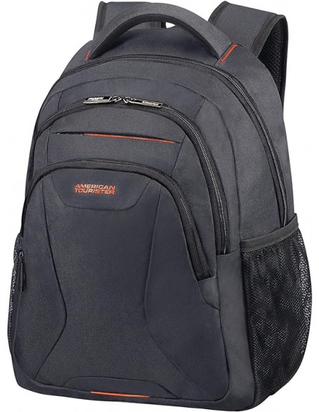 MOCHILA AT WORK NEGRA NARANJA 15.6 AMERICAN TOURISTER