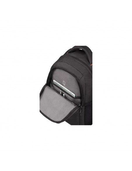 MOCHILA AT WORK NEGRA NARANJA 15.6 AMERICAN TOURISTER