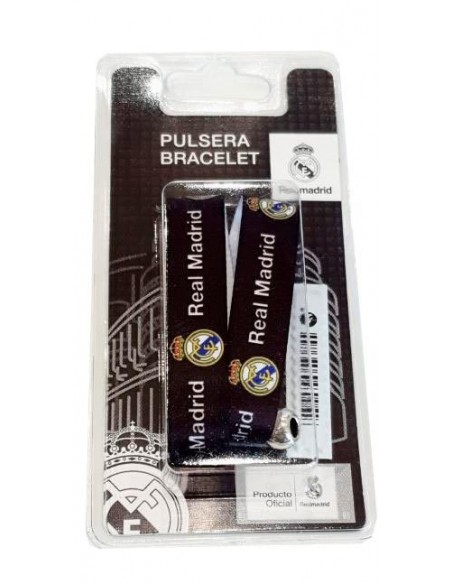 PULSERA REAL MADRID TELA NEGRA