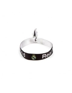 PULSERA REAL MADRID TELA NEGRA