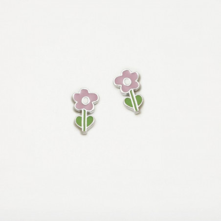 PENDIENTES GREEN FLOR ROSA AGATHA RUIZ DE LA PRADA