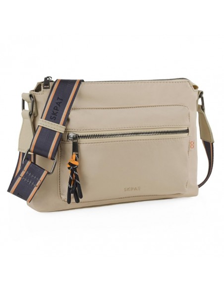 BOLSO BANDOLERA MUJER SKPAT PARMA CON BOLSILLO DELANTERO