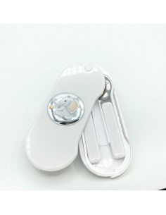 SET CUBIERTOS ELEFANTE SENTADO