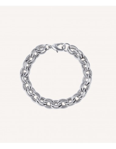 PULSERA AROS ENTRELAZADOS CHAPADA EN...