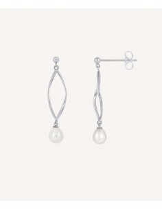 PENDIENTES CON PERLA...