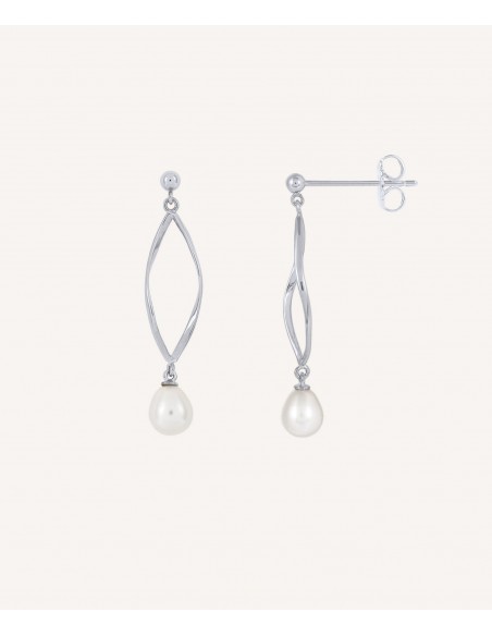 PENDIENTES CON PERLA CULTIVADA VIDAL & VIDAL PLATA DE LEY