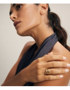 ANILLO TIRAS CHAPADO ORO... 2